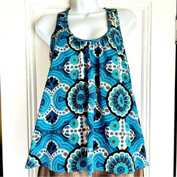 Meadow Rue floral layered tank top - Picture 1 of 6